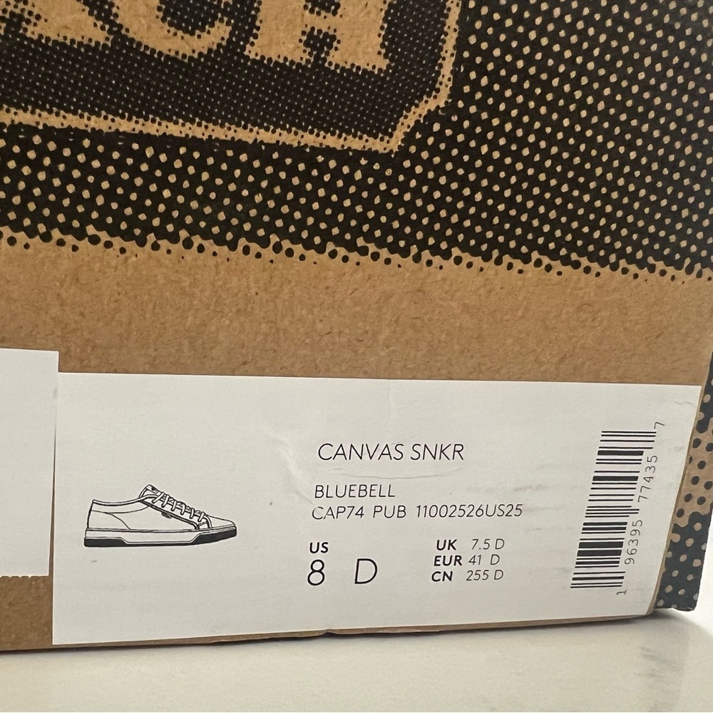 COACH MENS CANVAS BLUE SNEAKERS - Picture 13 of 13